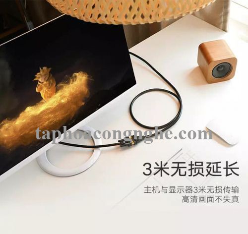 Ugreen 11615 3M màu Đen Cáp tín hiệu nối dài VGA đầu mạ vàng VG103 30011615